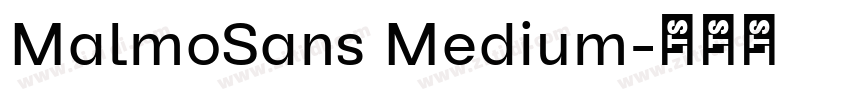 MalmoSans Medium字体转换